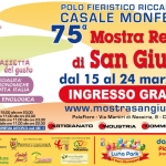 Immagine evento 75° Mostra Regionale di San Giuseppe a Casale Monferrato (AL) No photo description available.