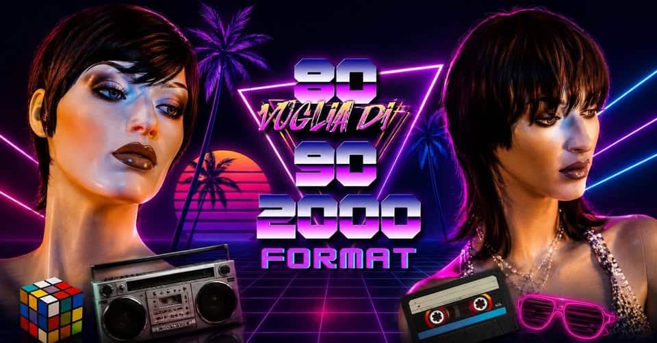 Evento 80 Voglia di 90 & 2000 Barzio (LC) – Sagra delle Sagre Locandina 80 Voglia di 90 & 2000 Barzio (LC) – Sagra delle Sagre - venerdì 14 agosto ore 21:00 - 23:00