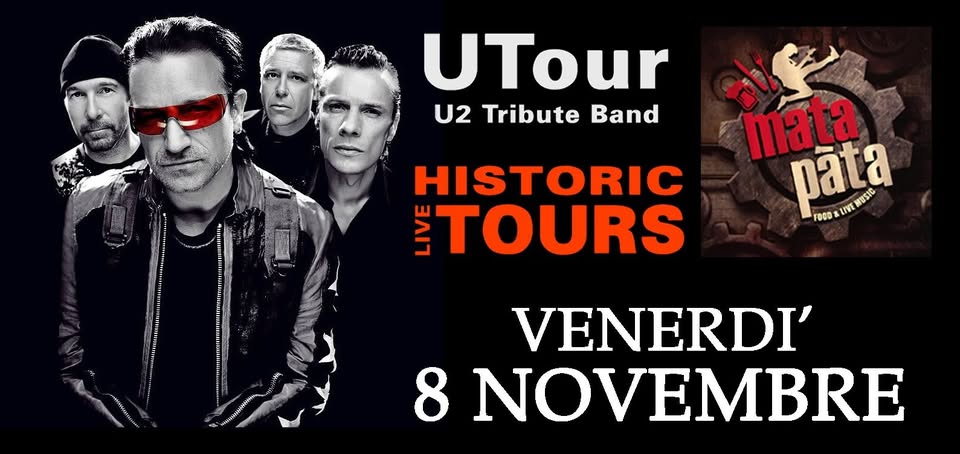 Evento A night with U2 @Mata Pata Locandina A night with U2 @Mata Pata - venerdì 8 novembre ore 21:00 - 00:00