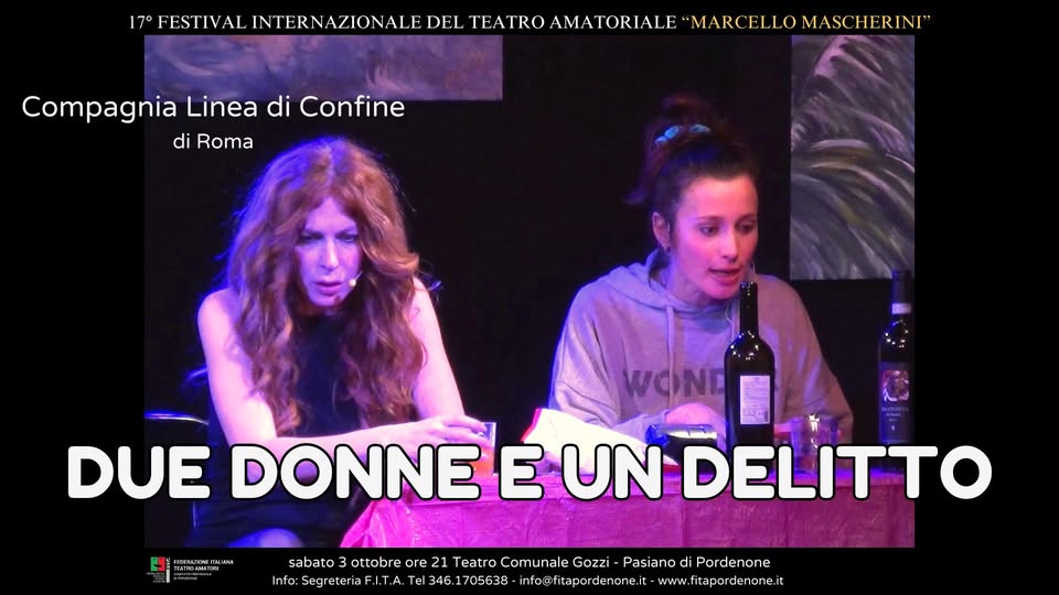 Evento A Pasiano Festival Mascherini DUE DONNE E UN DELITTO Locandina A Pasiano Festival Mascherini DUE DONNE E UN DELITTO - sabato 3 ottobre ore 21:00 - 23:00