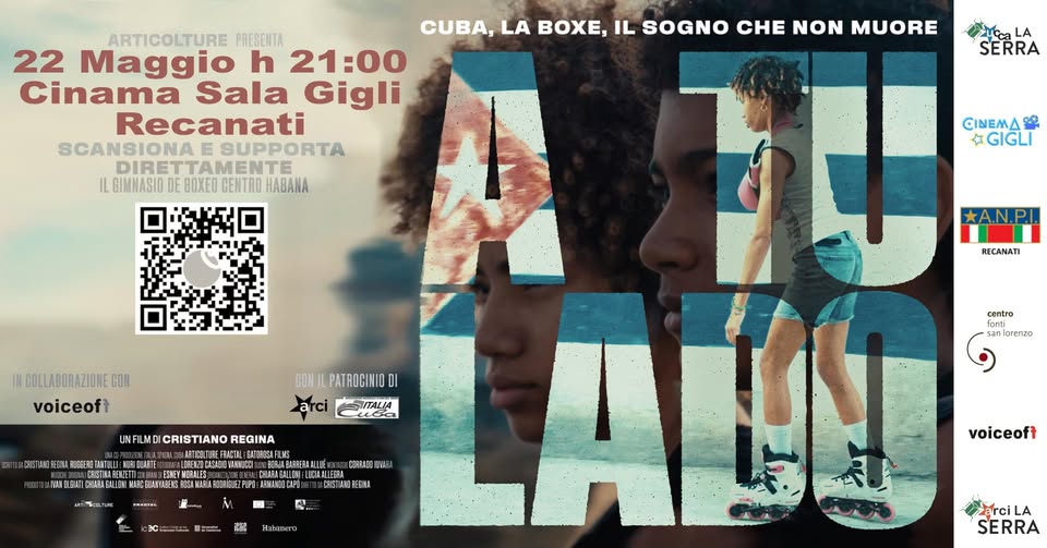 Evento “A TU LADO” di Cristiano Regina – Cinema Sala Gigli – UCCA La Serra Cineclub – RECANATI Locandina “A TU LADO” di Cristiano Regina – Cinema Sala Gigli – UCCA La Serra Cineclub – RECANATI - venerdì 22 maggio ore 21:00 - 23:00
