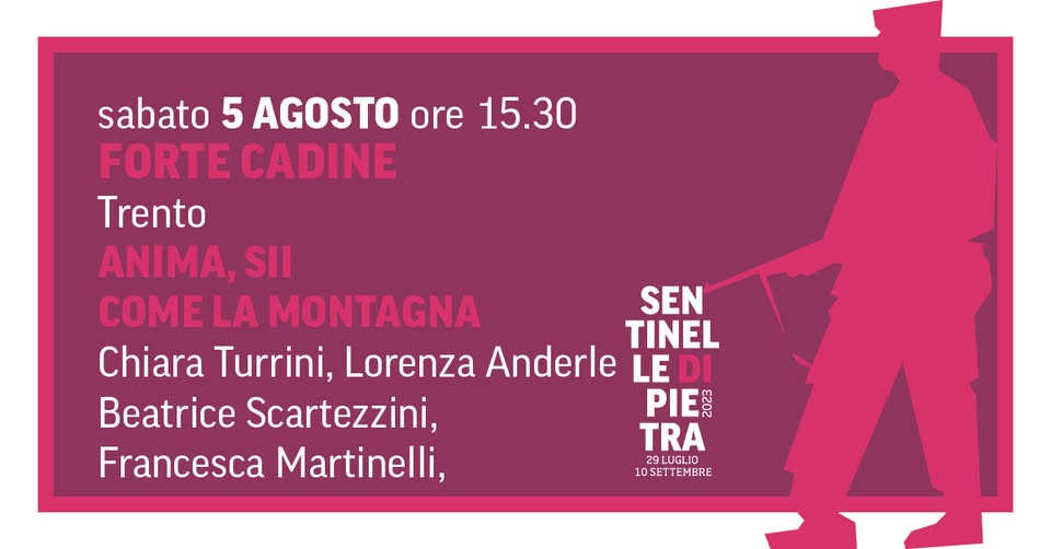 Evento Anima, sii come la montagna Locandina Anima, sii come la montagna - sabato 5 agosto ore 15:30 - 17:30
