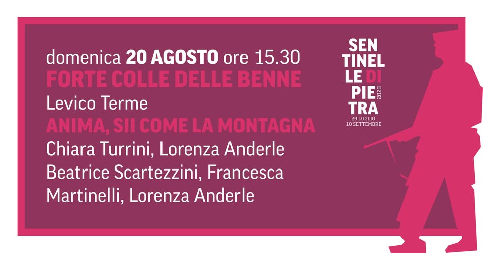 Evento Anima, sii come la montagna Locandina Anima, sii come la montagna - domenica 20 agosto ore 15:30 - 17:30