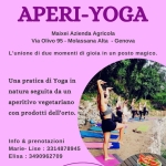 Immagine evento Aperi – yoga in Fattoria a Portovenere (SP) No photo description available.