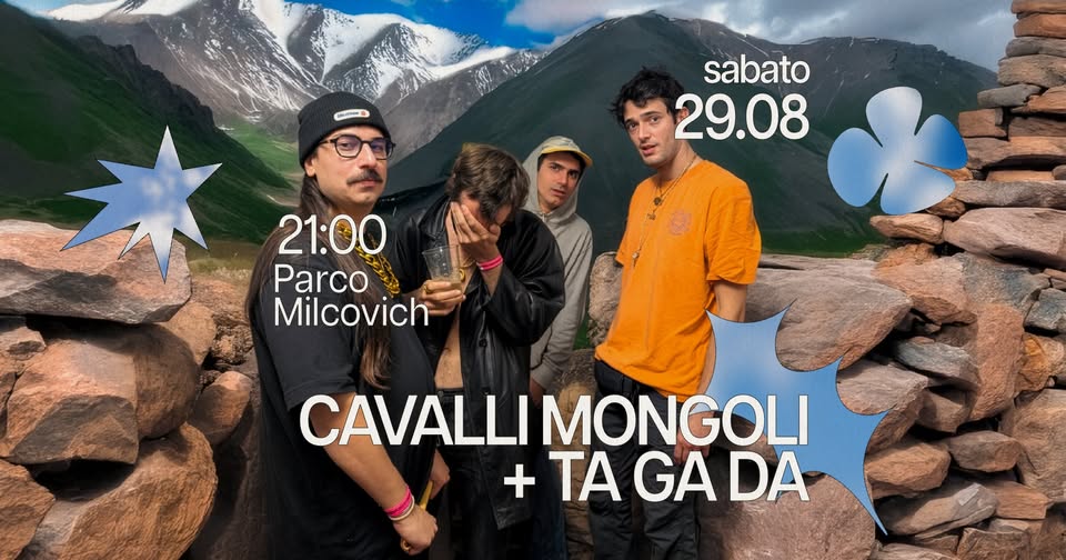 Evento Arcella Bella – Cavalli Mongoli TA GA DA – Live Locandina Arcella Bella – Cavalli Mongoli TA GA DA – Live - sabato 29 agosto ore 21:00 - 23:00