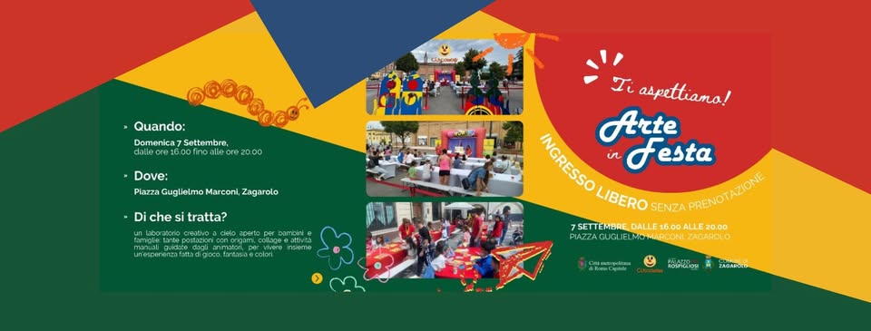 Evento Arte in Festa Zagarolo – Evento a partecipazione gratuita – Locandina Arte in Festa Zagarolo – Evento a partecipazione gratuita – - domenica 7 settembre ore 16:00 - 20:00