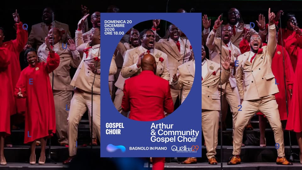 Evento Arthur & Community Gospel Choir Teatro Comunale Di Bagnolo In Piano Locandina Arthur & Community Gospel Choir Teatro Comunale Di Bagnolo In Piano - domenica 20 dicembre ore 18:00 - 20:00