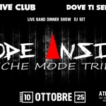 Immagine evento Athena Live Club Sabato 10 Ottobre 2026 – The Reopening Mode Inside Depeche Mode Tribute a Ponte dell’Olio (PC) Athena Live Club Sabato 10 Ottobre 2026 - The Reopening Mode Inside Depeche Mode Tribute a Ponte dell'Olio (PC) il 10 ottobre 2026