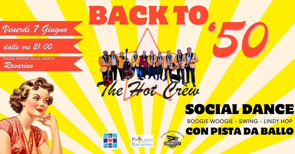 Evento Back to ’50 Una Notte danzante a suon di Boogie, Swing, Lindy Hop e Rock & Roll Locandina Back to ’50 Una Notte danzante a suon di Boogie, Swing, Lindy Hop e Rock & Roll - lunedì 6 maggio ore 21:00 - 23:00