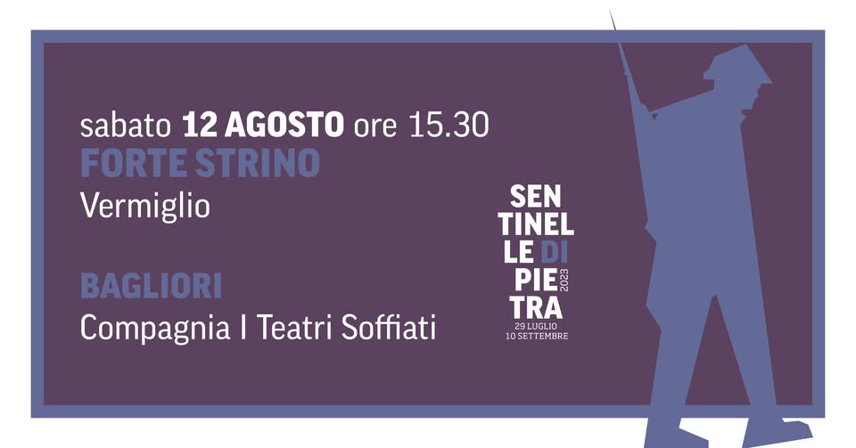 Evento Bagliori Locandina Bagliori - sabato 12 agosto ore 15:30 - 17:30