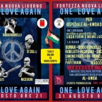 Immagine evento Basse Maree presenta “One Love Again” – Per l’Ospedale Al – Awda di Gaza a Livorno (LI) May be pop art of heart and text that says 'FORTEZZA NUOVA LIVORNO ONE LOVE AGAIN ROSOSTENGO PALSIRILE CGIL FORTEZZA NUOVA LIVORNO ONE LOVE AGAIN ROSOSTENSO PALESTNESE LIVORNO BOBO RONDELLI PER OSPEDALE OSPEDALEAL-AWDADIGAZA CGIL LIVORNO ONE LOVEAGAIN LOVE scritto e prodotto da LUCAFORNIE LUCA MEME MEMELUCARELLI BUNNA O'ZULÙ TICKET ONLINE SU 000H.EVENTS ח NUOVA FORTEZZA ROBLUTI NICO NICOGORI GORI 第口M国保温車 BALENA LA BAND UNNA-BOBORONDELLI-OZUL ROBLUTI- ROBLUTI-NICOGORI-LUCAFORNI SIMONEPADOVANI-MEMELUCARELLI e con disegni dal Vivo PAPITHIAM MARCÓMILANESI INGRESSO LINCASSO, ESCLUSOIL ESCLUSOILCOSTODELLASIAE. SARAINTERAMENTEDEVOLUTOALL OSPEDALE AL-AWDA EVENTO PROMOSSODA CGIL LIVORNO ONE LOVE AGAIN 31 AGOSTO ORE 21 FORTEZZA ONE LOVE AGAIN 31 AGOSTO ORE 21 REMIRREILA อะ BALENA'