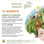 Immagine evento Boschi Sonori a Corezzo, escursione musicale dedicata alla scoperta dei sapori della Vallesanta a Chiusi della Verna (AR) Boschi Sonori a Corezzo, escursione musicale dedicata alla scoperta dei sapori della Vallesanta a Chiusi della Verna (AR) il 13 agosto 2026
