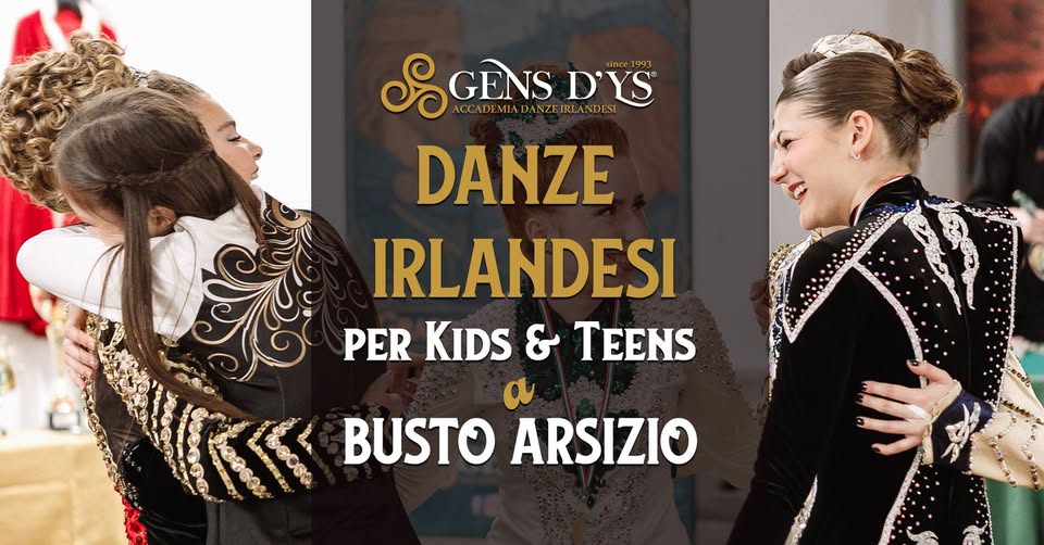 Evento Busto Arsizio – Danze irlandesi per bambini e ragazzi Locandina Busto Arsizio – Danze irlandesi per bambini e ragazzi - mercoledì 23 settembre ore 17:30 - 19:30