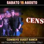 Immagine evento Censura Rock Band At Cowboys’ Guest Ranch a Voghera (PV) Censura Rock Band At Cowboys' Guest Ranch a Voghera (PV) il 15 agosto 2026