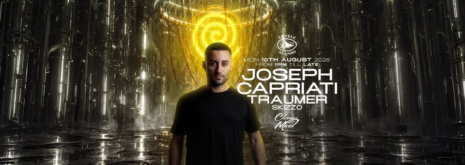 Evento Change Your Mind pres. Joseph Capriati at Le Vele Alassio – Monday, 10th August 2026 Locandina Change Your Mind pres. Joseph Capriati at Le Vele Alassio – Monday, 10th August 2026 - lunedì 10 agosto ore 23:00 - 05:00