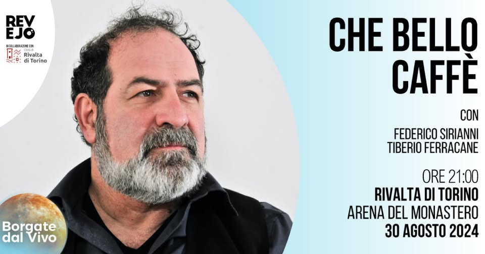 Evento CHE BELLO CAFE’ – L’immaginario e immaginifico incontro tra Domenico Modugno e Fabrizio de Andrè Locandina CHE BELLO CAFE’ – L’immaginario e immaginifico incontro tra Domenico Modugno e Fabrizio de Andrè - venerdì 30 agosto ore 21:00 - 23:00