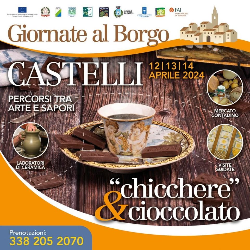 Evento Chicchere & Cioccolato Locandina Chicchere & Cioccolato - da venerdì 12 aprile - domenica 14 aprile 2024 ore 15:00 ore 20:00