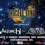 Immagine evento Chocobo Band Vallorch Bloody Unicorn a Costabissara (VI) No photo description available.