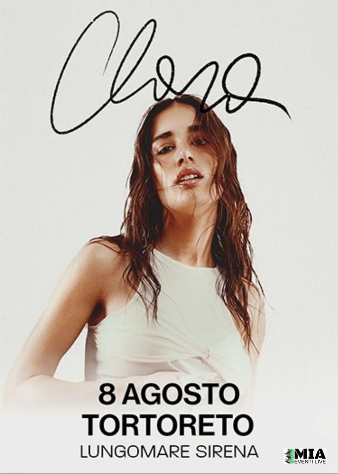Evento Clara – Tortoreto Lido Locandina Clara – Tortoreto Lido - venerdì 8 agosto ore 18:00 - 23:00