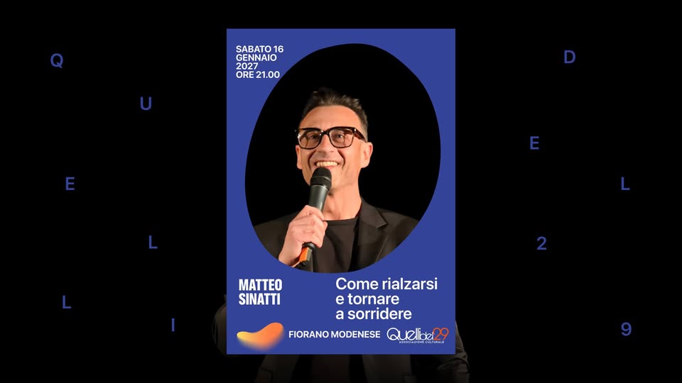 Evento Come Rialzarsi E Tornare A Sorridere Teatro Astoria Di Fiorano Modenese Locandina Come Rialzarsi E Tornare A Sorridere Teatro Astoria Di Fiorano Modenese - sabato 16 gennaio ore 21:00 - 23:00