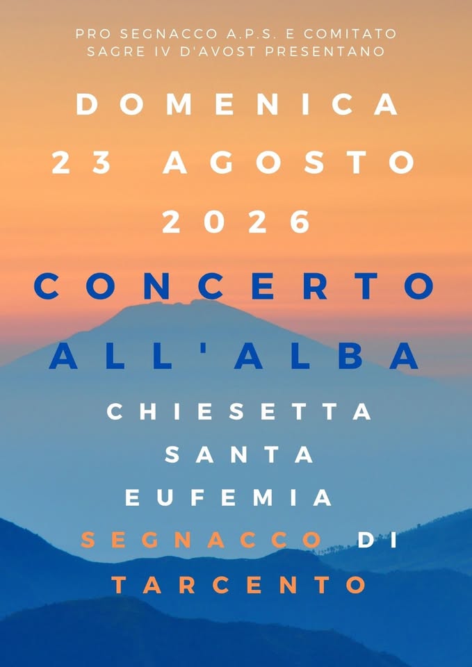 Evento Concerto All’alba Locandina Concerto All’alba - domenica 23 agosto ore 06:15 - 08:15