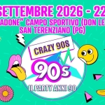 Immagine evento Crazy90s @San Terenziano (PG) a Civitella San Paolo (RM) Crazy90s @San Terenziano (PG) a Civitella San Paolo (RM) il 19 settembre 2026