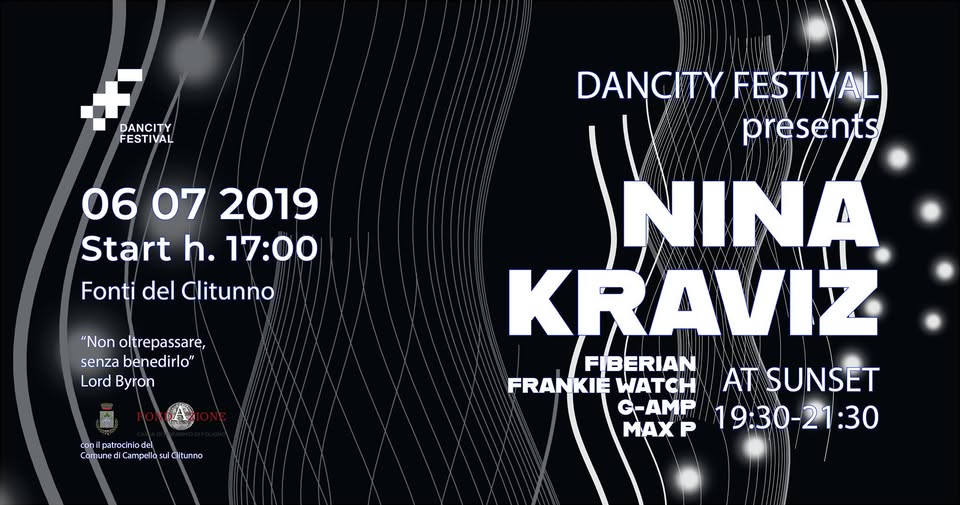 Evento Dancity presents Nina Kraviz “at Sunset” – Impianti Sportivi Locandina Dancity presents Nina Kraviz “at Sunset” – Impianti Sportivi - sabato 6 luglio ore 18:30 - 01:00