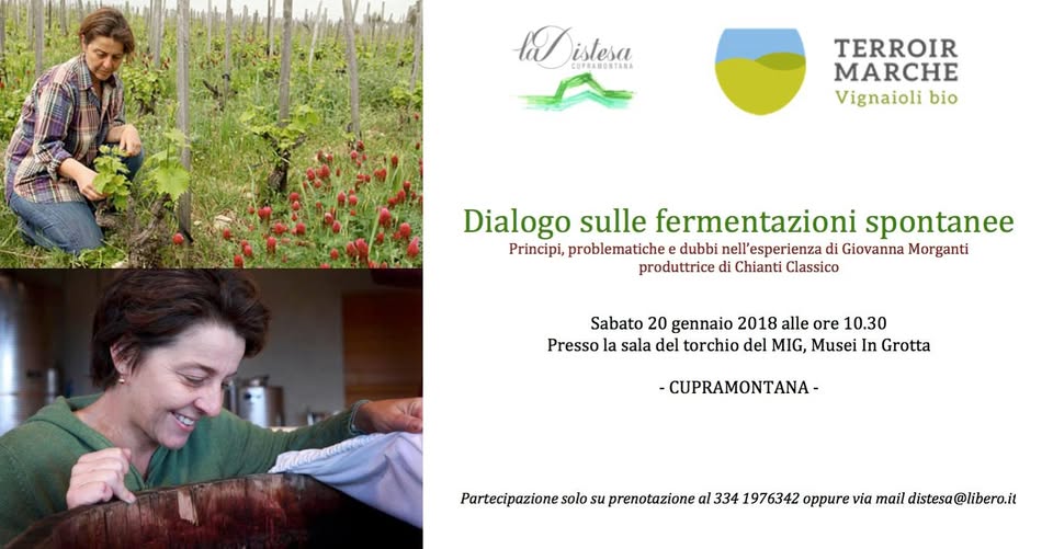 Evento Dialogo sulle fermentazioni spontanee Locandina Dialogo sulle fermentazioni spontanee - sabato 20 gennaio ore 10:30 - 13:30