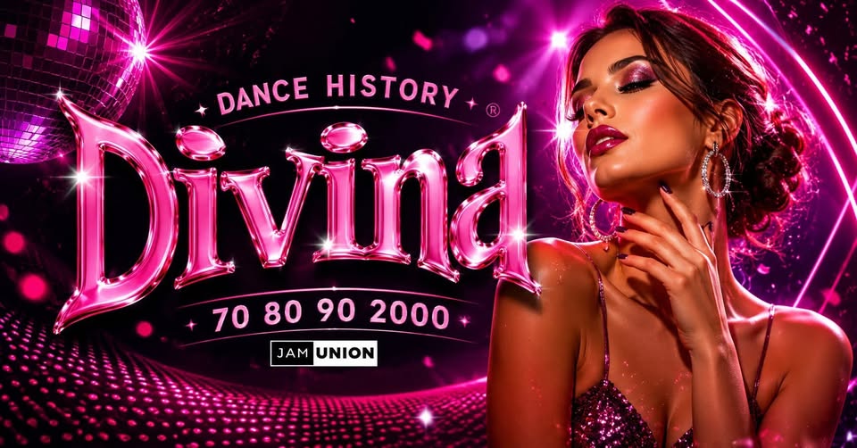 Evento DIVINA SHOW Dance History 70 80 90 2000 Villastellone (TO) – Sagra della Patata Locandina DIVINA SHOW Dance History 70 80 90 2000 Villastellone (TO) – Sagra della Patata - venerdì 18 settembre ore 21:00 - 23:00