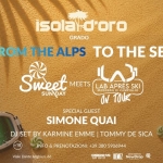Immagine evento Domenica 16 Agosto Sweet Sunday Meet Lab Après Ski On Tour Isola D’oro Grado a Grado Domenica 16 Agosto Sweet Sunday Meet Lab Après Ski On Tour Isola D'oro Grado a Grado il 16 agosto 2026