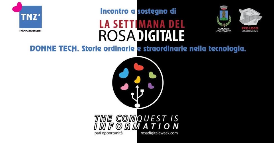 Evento Donne Tech. Storie ordinarie e straordinarie nella tecnologia. Locandina Donne Tech. Storie ordinarie e straordinarie nella tecnologia. - domenica 11 marzo ore 16:00 - 18:00