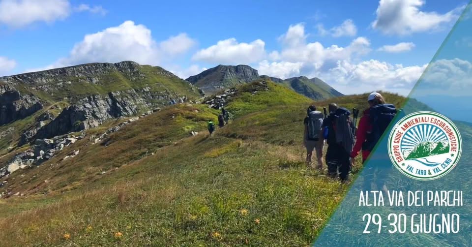 Evento Due giorni sull’Alta Via dei Parchi – Da Berceto a Pratospilla Locandina Due giorni sull’Alta Via dei Parchi – Da Berceto a Pratospilla - da sabato 29 giugno - domenica 30 giugno 2019 ore 08:00 ore 18:00