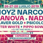 Immagine evento Eco Sound Fest 2019 a Caprarola (VT) No photo description available.