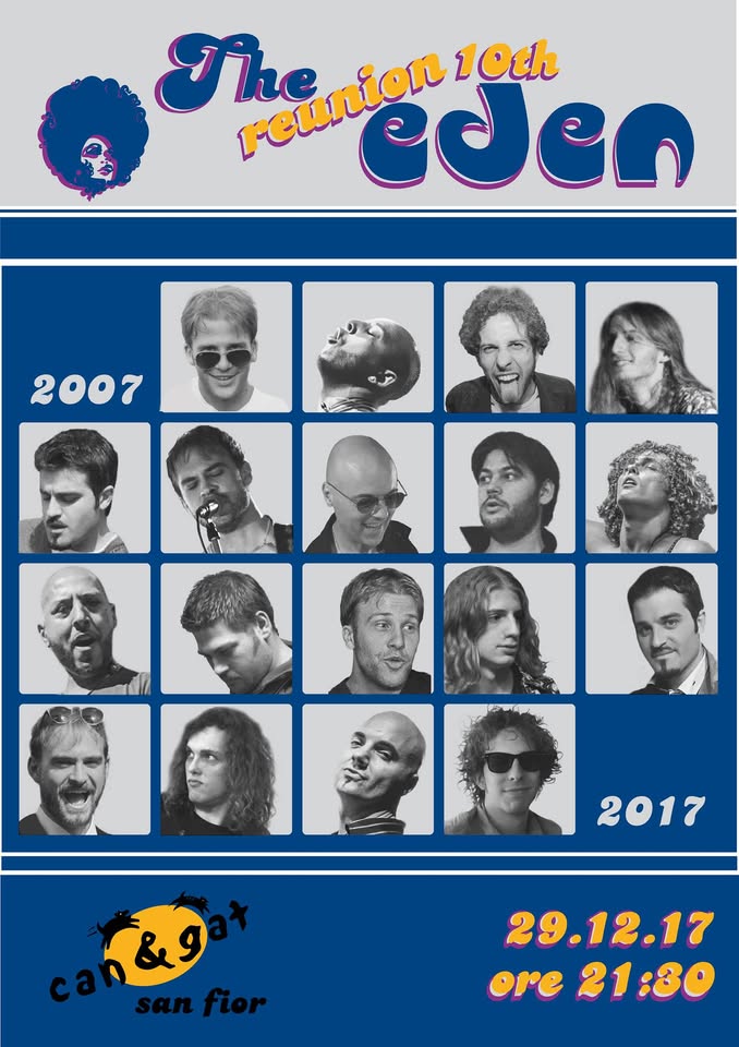 Evento EDEN 10 th Reunion! Locandina EDEN 10 th Reunion! - venerdì 29 dicembre ore 21:30 - 01:00
