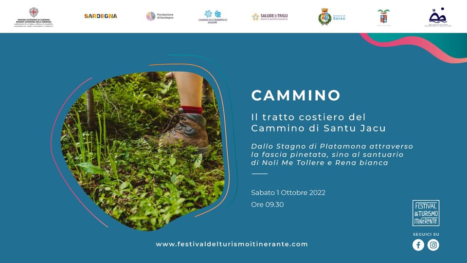 Evento Escursione il tratto costiero del Cammino di Santu Jacu Locandina Escursione il tratto costiero del Cammino di Santu Jacu - sabato 1 ottobre ore 09:00 - 17:00