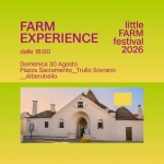 Immagine evento Farm Experience L’essenziale Lumiero In Concerto Little Farm Festival 2026 a Alberobello (BA) Farm Experience L'essenziale Lumiero In Concerto Little Farm Festival 2026 a Alberobello (BA) il 30 agosto 2026