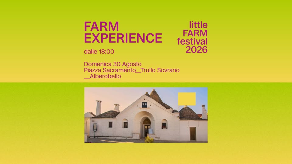 Evento Farm Experience L’essenziale Lumiero In Concerto Little Farm Festival 2026 Locandina Farm Experience L’essenziale Lumiero In Concerto Little Farm Festival 2026 - domenica 30 agosto ore 18:00 - 21:30