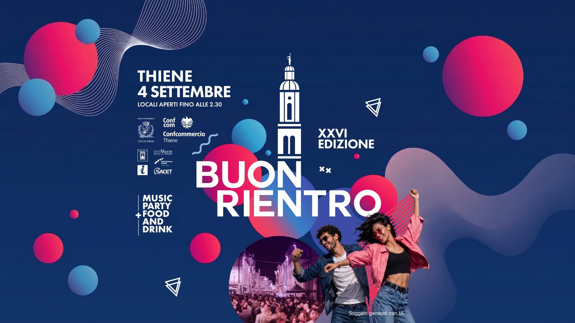 Evento Festa Del Buon Rientro 2026 Locandina Festa Del Buon Rientro 2026 - venerdì 4 settembre ore 20:00 - 02:30