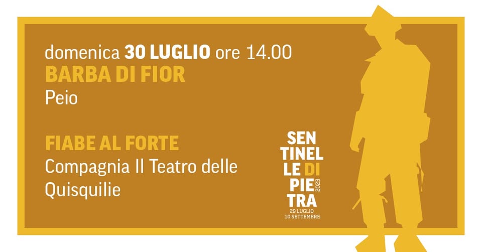 Evento Fiabe al forte Locandina Fiabe al forte - domenica 30 luglio ore 14:00 - 16:00