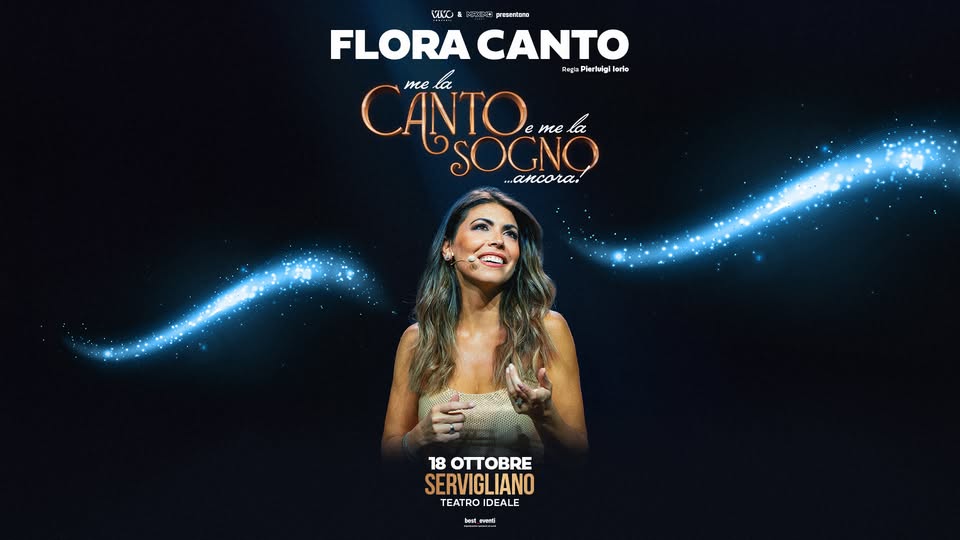 Evento Flora Canto – 18.10.26 – Servigliano, Teatro Ideale Locandina Flora Canto – 18.10.26 – Servigliano, Teatro Ideale - domenica 18 ottobre ore 21:00 - 23:00