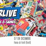 Immagine evento Forlive Comics and Games 07 08 dicembre 2019 (Forlì) a Forlì (FC) No photo description available.