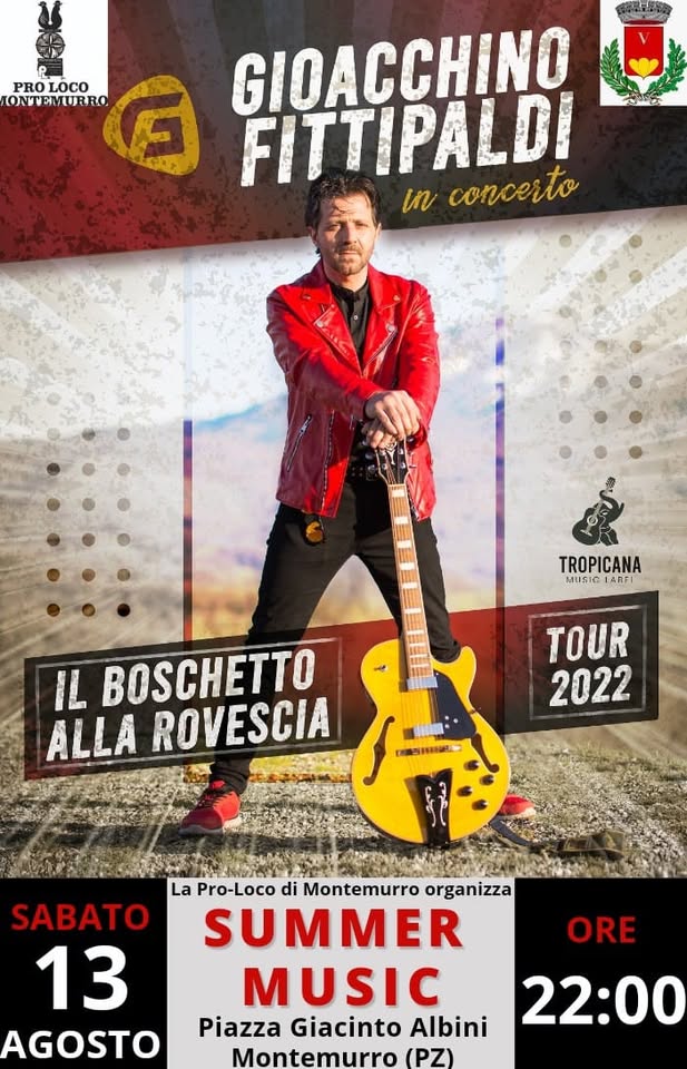 Evento Gioacchino Fittipaldi Locandina Gioacchino Fittipaldi - sabato 13 agosto ore 22:00 - 00:00