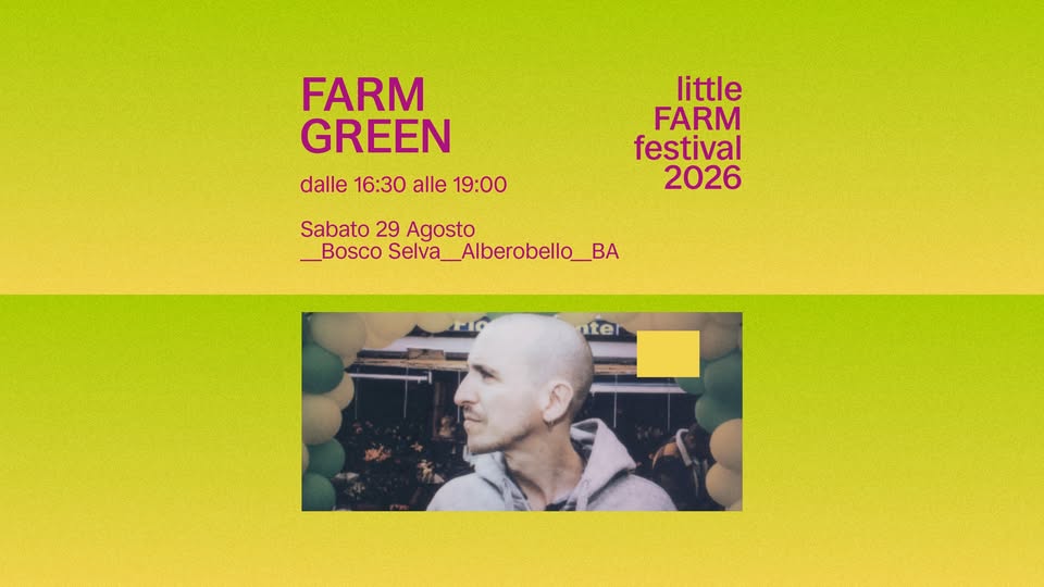 Evento Giovanni Truppi “La Lunga Fiaba Di Sabbia” Al Farm Green Locandina Giovanni Truppi “La Lunga Fiaba Di Sabbia” Al Farm Green - sabato 29 agosto ore 16:30 - 19:30
