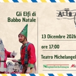 Immagine evento Gli Elfi di Babbo Natale – Teatro Michelangelo a Riccione (RN) Gli Elfi di Babbo Natale - Teatro Michelangelo a Riccione (RN) il 13 dicembre 2026