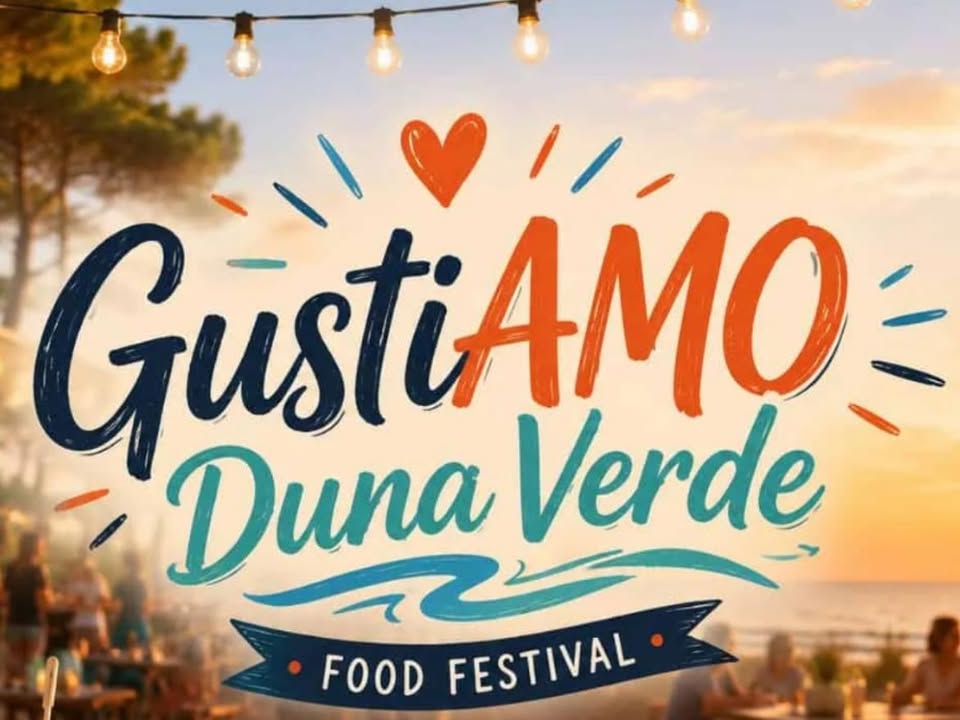 Evento GustiAMO Duna Verde Locandina GustiAMO Duna Verde - da giovedì 3 settembre - venerdì 4 settembre 2026 ore 18:00 ore 23:45