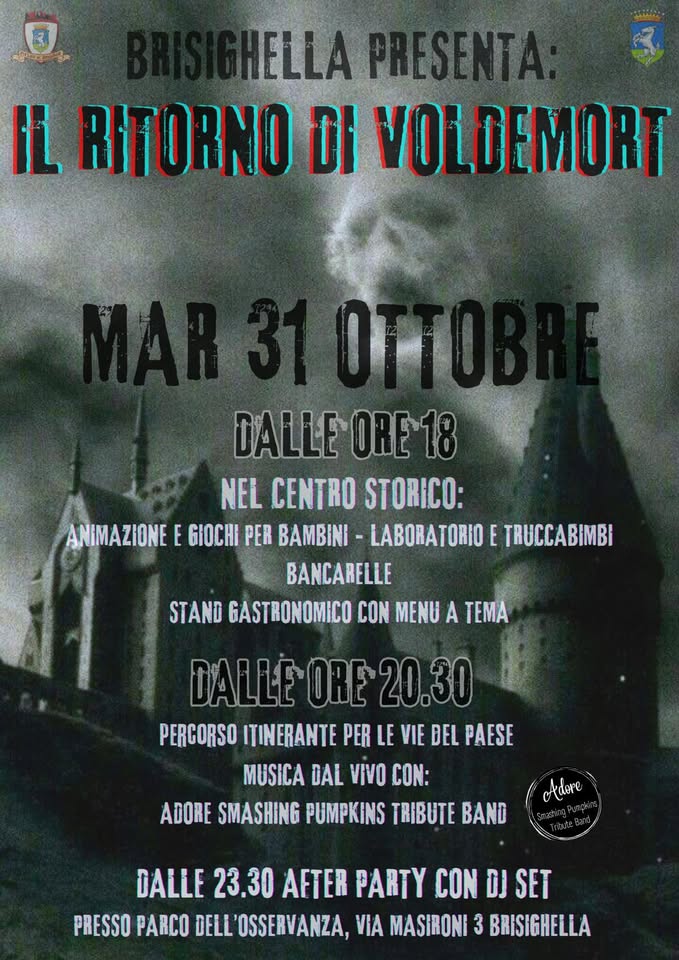 Evento Halloween Il Ritorno Di Voldemort Locandina Halloween Il Ritorno Di Voldemort - martedì 31 ottobre ore 18:00 - 20:00