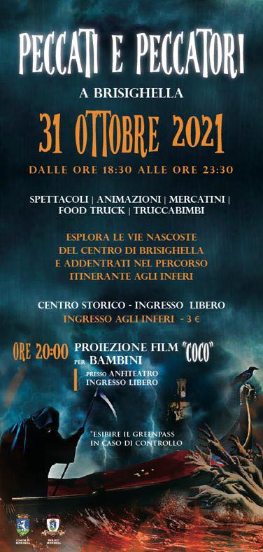 Evento Halloween! Peccati e Peccatori a Brisighella Locandina Halloween! Peccati e Peccatori a Brisighella - domenica 31 ottobre ore 18:30 - 20:30