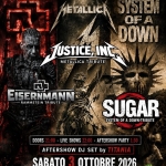 Immagine evento Hell’s Gate Eisernmann (Rammstein), Justice, Inc. (Metallica), Sugar (System Of A Down) – Slaughter a Paderno Dugnano (MI) Hell's Gate Eisernmann (Rammstein), Justice, Inc. (Metallica), Sugar (System Of A Down) - Slaughter a Paderno Dugnano (MI) il 3 ottobre 2026