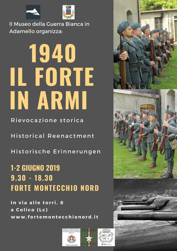 Evento Il Forte in Armi rievocazione storica historical reenactment Locandina Il Forte in Armi rievocazione storica historical reenactment - da sabato 1 giugno - domenica 2 giugno 2019 ore 09:30 ore 18:00