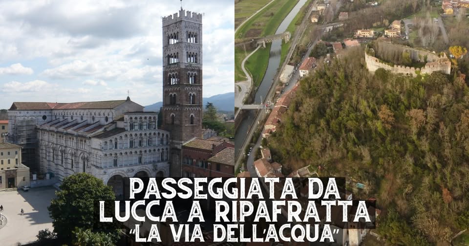Evento In cammino da Lucca a Ripafratta – La via dell’acqua Locandina In cammino da Lucca a Ripafratta – La via dell’acqua - da sabato 5 settembre - domenica 6 settembre 2026 ore 09:30 ore 12:30